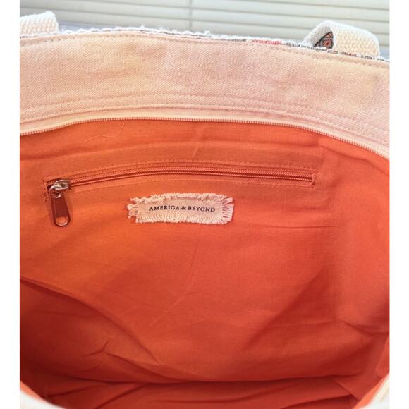 AMERICA & BEYOND Beyond/Embellished Tote Bag 3 Piece Set Boho Made In India - Picture 12 of 16